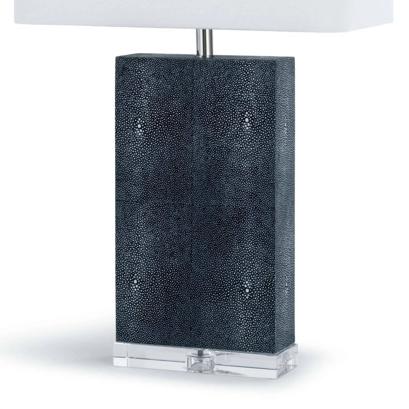 Regina Andrew Marcel Charcoal Shagreen Table Lamp H: 26" - 1 x 150 3-way