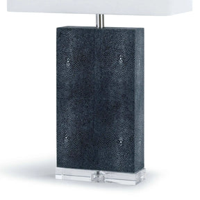 Regina Andrew Marcel Charcoal Shagreen Table Lamp H: 26" - 1 x 150 3-way