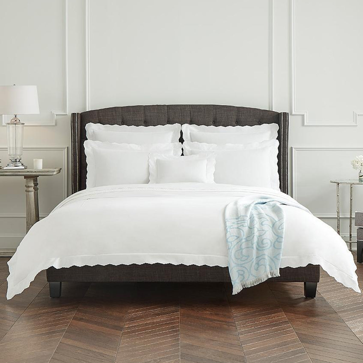 An image of Sferra Pettine Pillowcase Pair