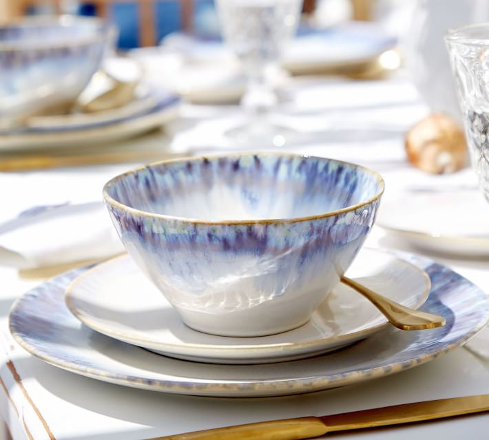 An image of Casafina Costa Nova Brisa Blue Oval Soup/Cereal Bowl