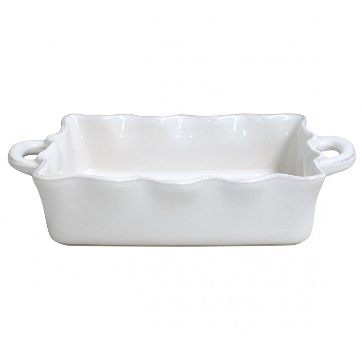 An image of Casafina Medium Rectangular Ruffled Baker