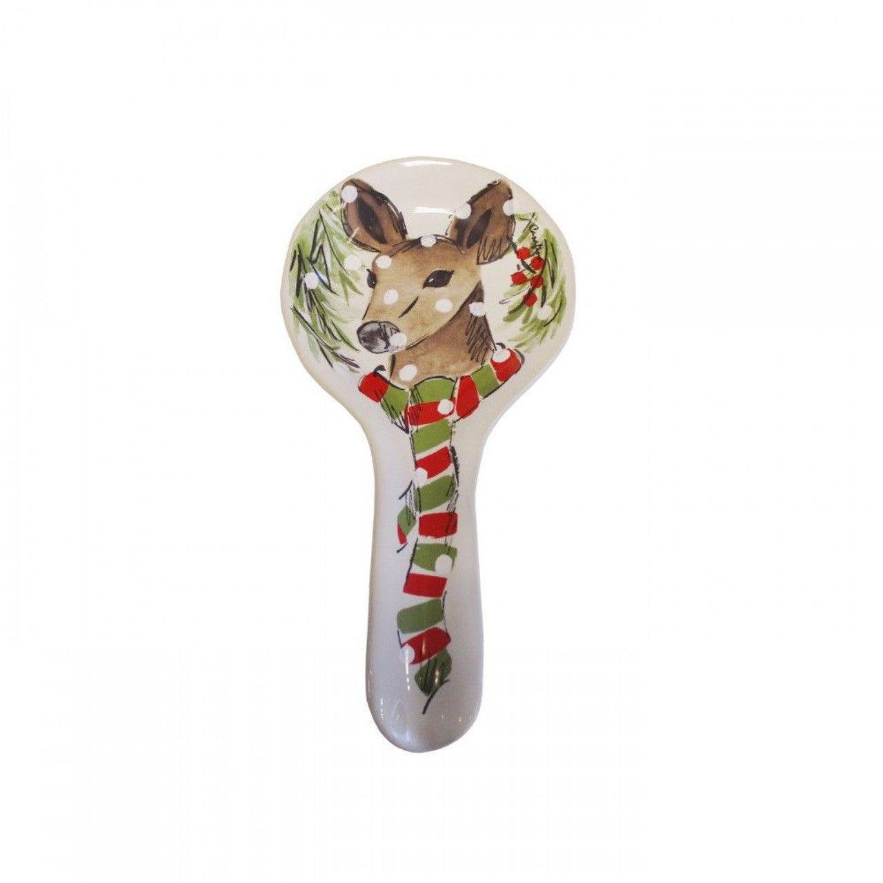 An image of Casafina Spoon Rest Deer Friends