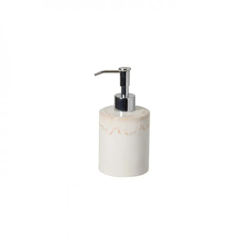 Casafina Taormina Stoneware Soap or Lotion Pump in White