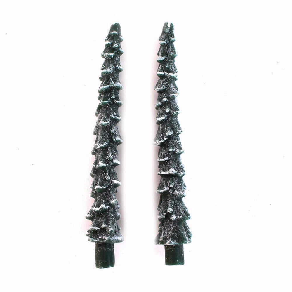 Tag Spruce Taper Candles - Set of 2