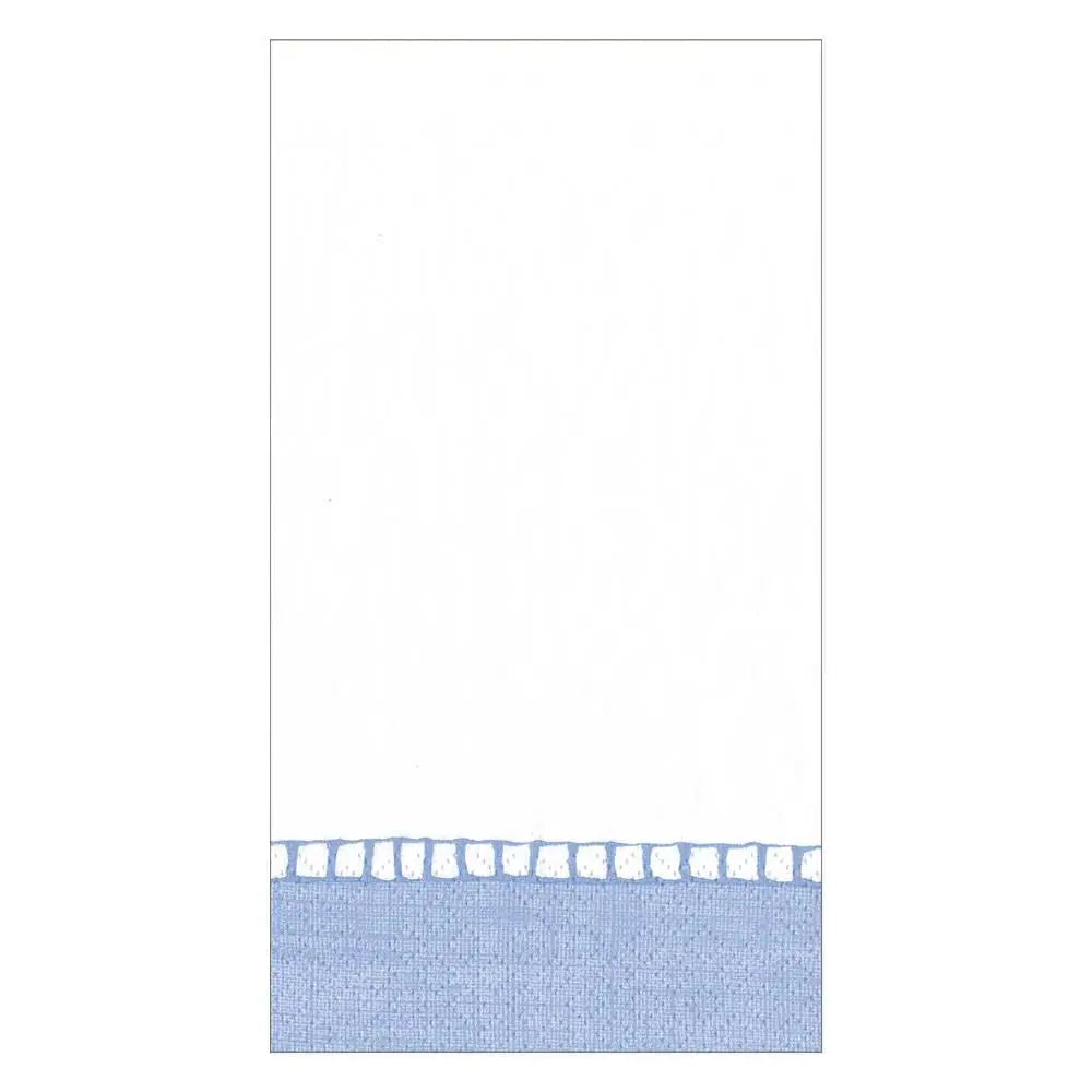 An image of Caspari Linen Border Guest Towel Napkin