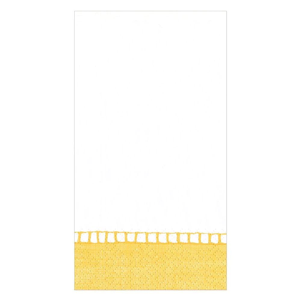 An image of Caspari Linen Border Guest Towels Napkin