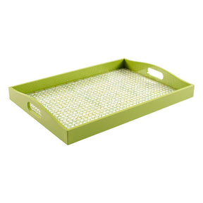 Caspari Trellis Lacquer Large Rectangle Tray