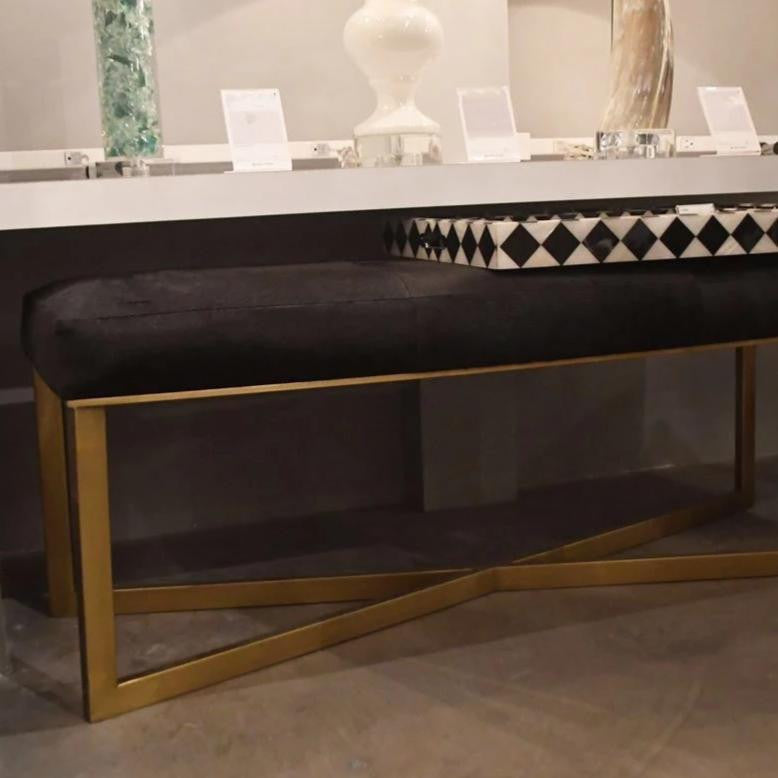 An image of Made Goods Roger Brass Bench