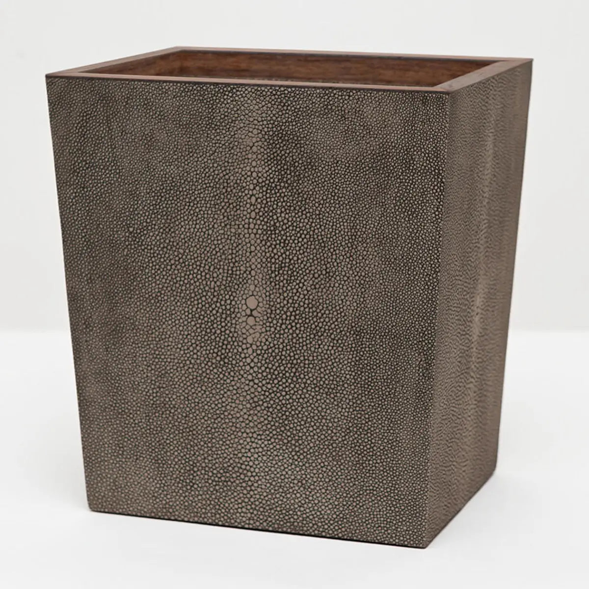 Pigeon and Poodle Manchester Faux Shagreen Rectangular Wastebasket 