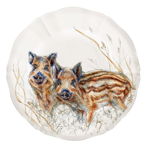 Gien Sologne Young Wildlife Canape Plate - Set of 4