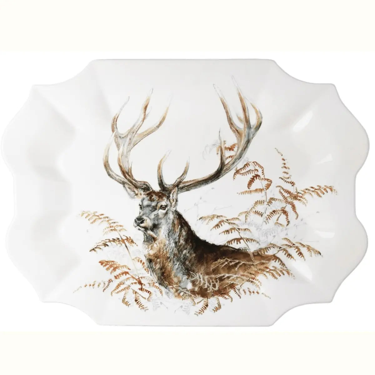 An image of GIEN B 1 SERVING PLATTER STAG- SOLOGNE