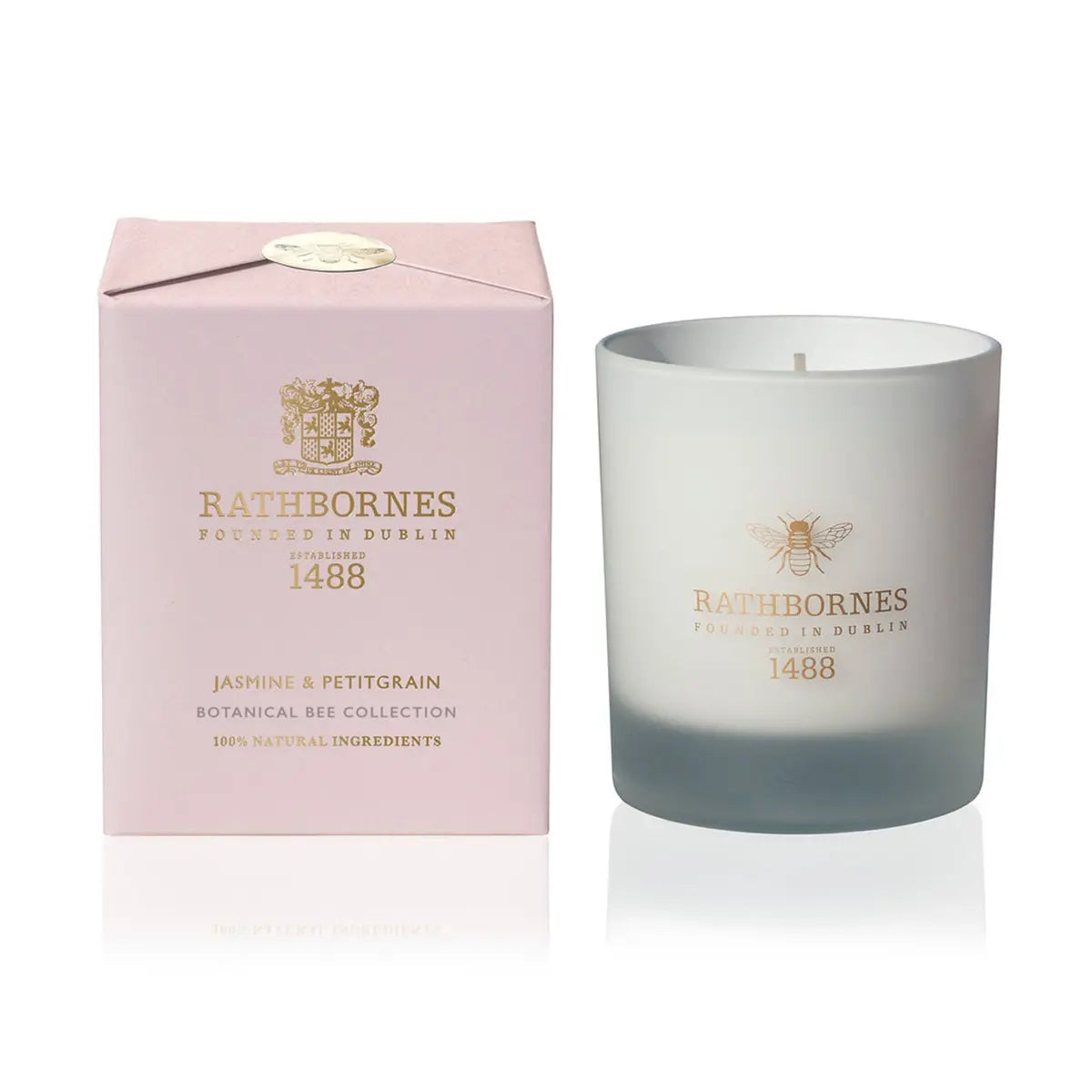 Rathbornes Jasmine and Petitgrain Candle Jar