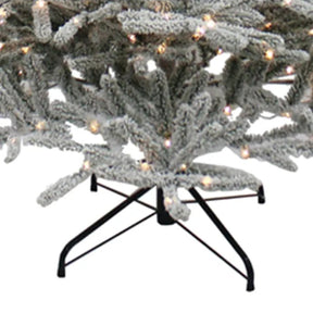 Kurt Adler Pre-Lit LED Warm White Flocked Vail Pine Tree - 7ft