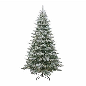 Kurt Adler Pre-Lit Warm White LED Snow Pine Tree - 7.5ft