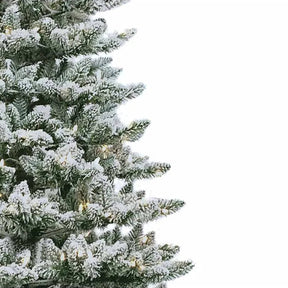 Kurt Adler Pre-Lit Warm White LED Snow Pine Tree - 7.5ft