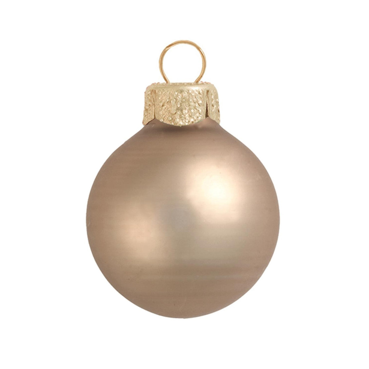 An image of Whitehurst Gold Matte 1.5" Glass Ball - Set of 20