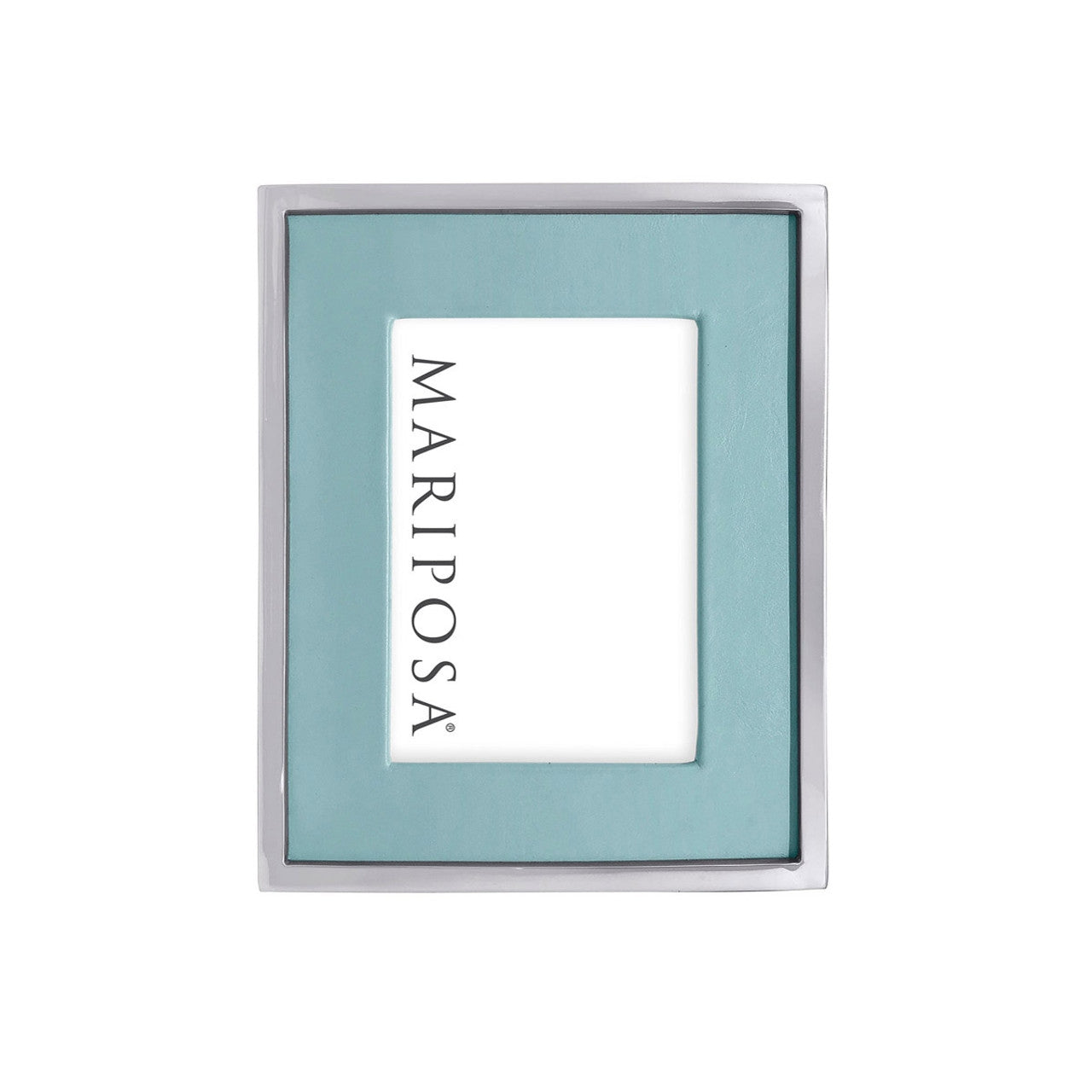 Mariposa Leather with Metal Border Frame