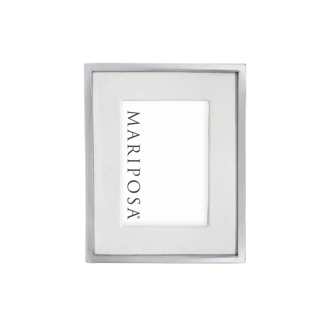 Mariposa Leather with Metal Border Frame