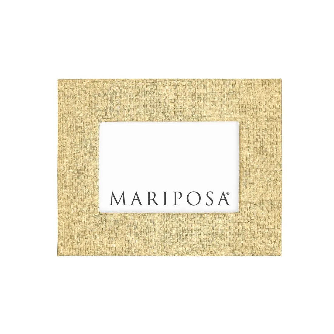 Mariposa Sand Faux Grasscloth 4 by 6 Frame