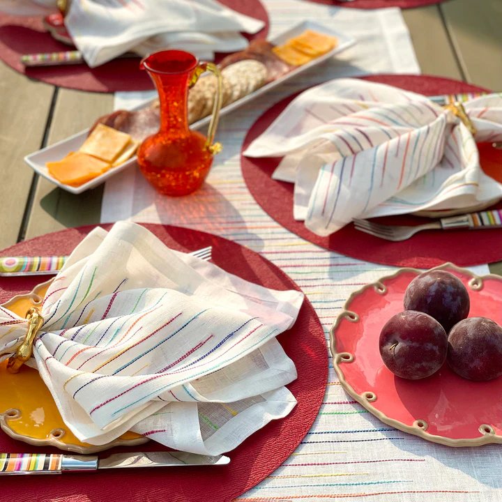 An image of Bodrum Fiesta Set of 4 Dinner Napkin