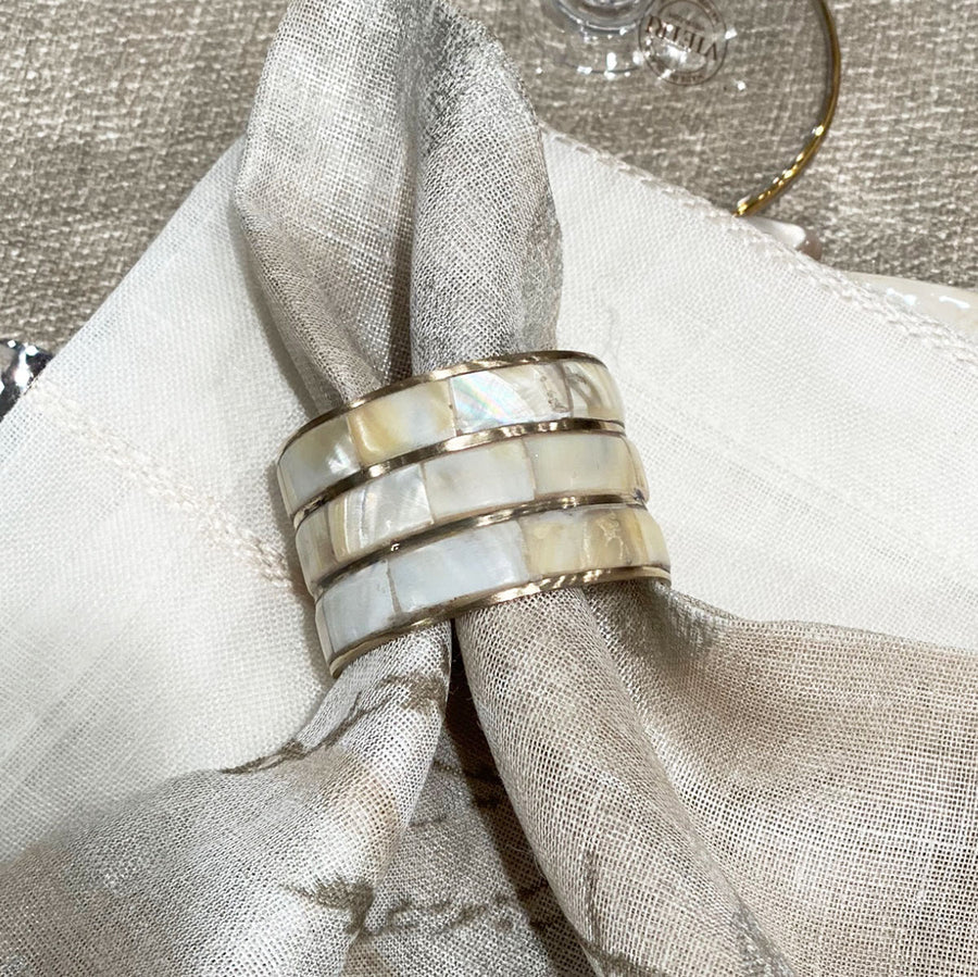 Bodrum Sedef Napkin Ring - Set of 4