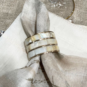 Bodrum Sedef Set of 4 Napkin Ring