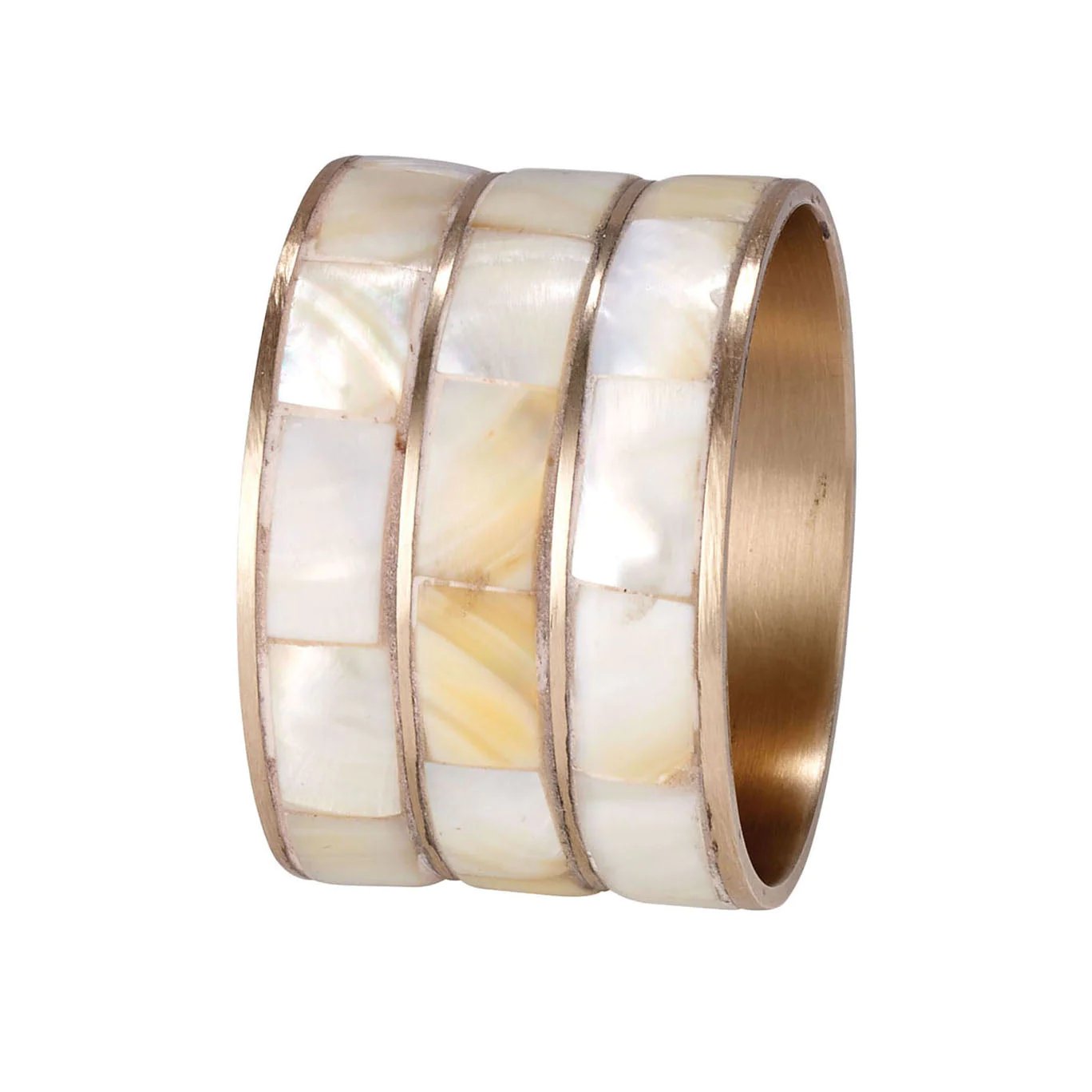 An image of Bodrum Sedef Napkin Ring - Set of 4