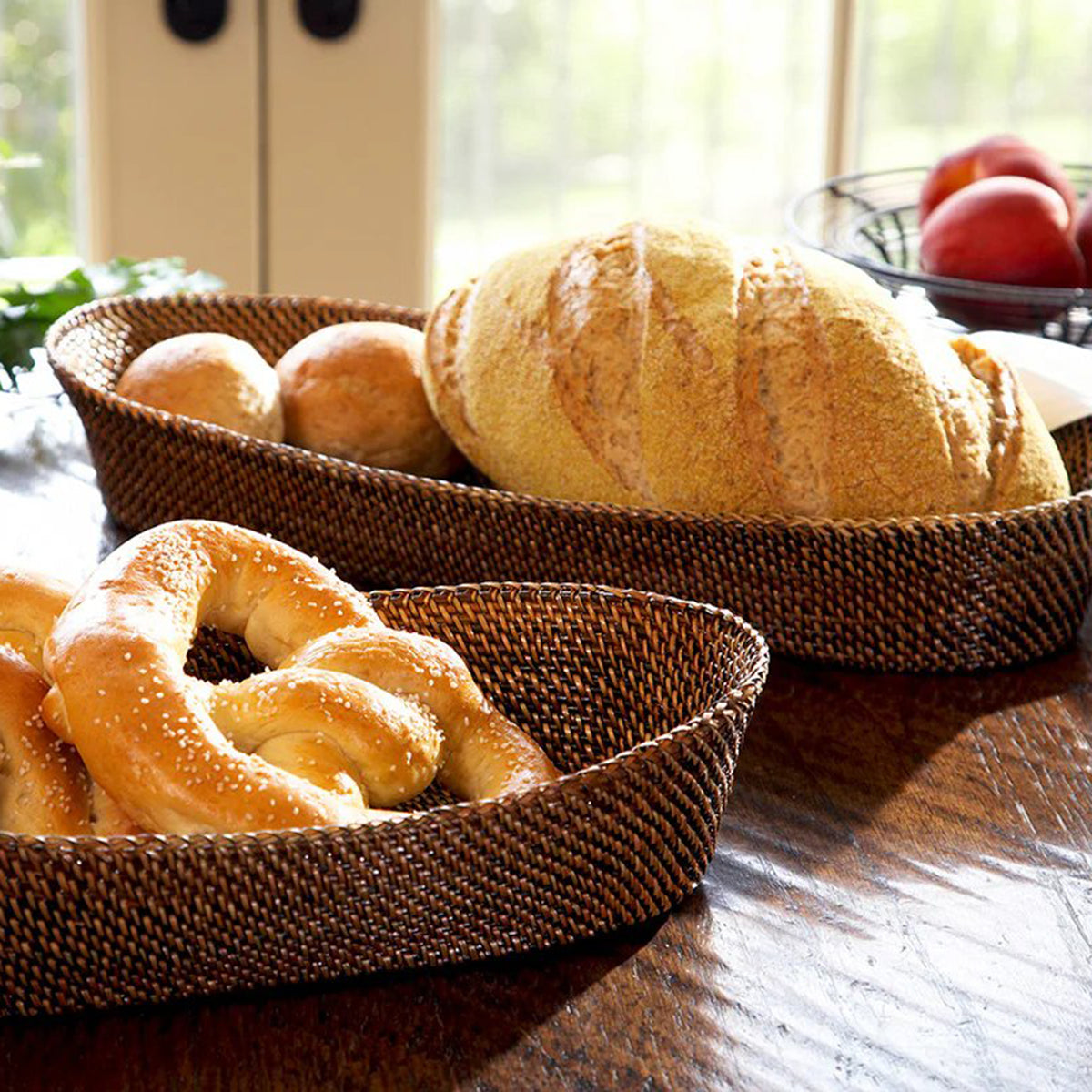 Calaisio Oval Bread Basket with Edging