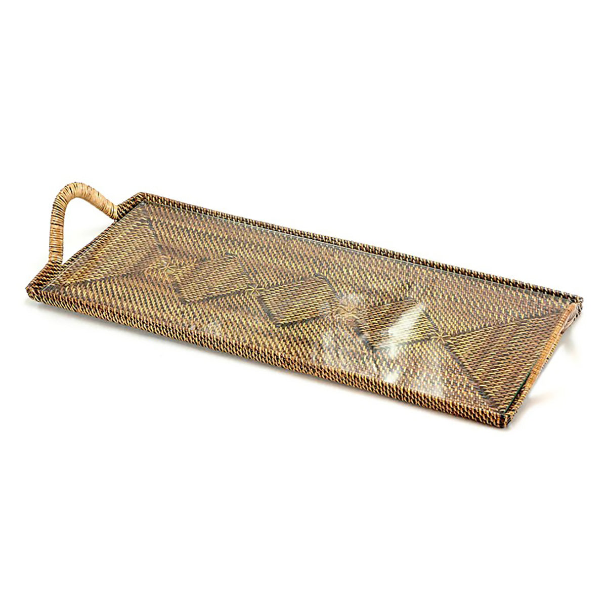 An image of Calaisio Rectangular Cocktail Tray with Glass