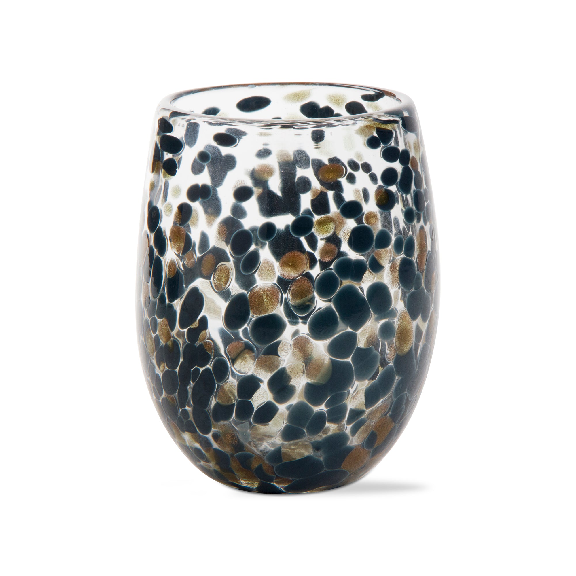 Tag Confetti Stemless Wine Glass