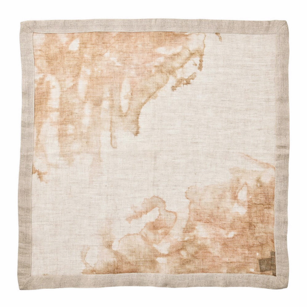 An image of Kim Seybert Ethereal Napkin Natural, Brown- 21in