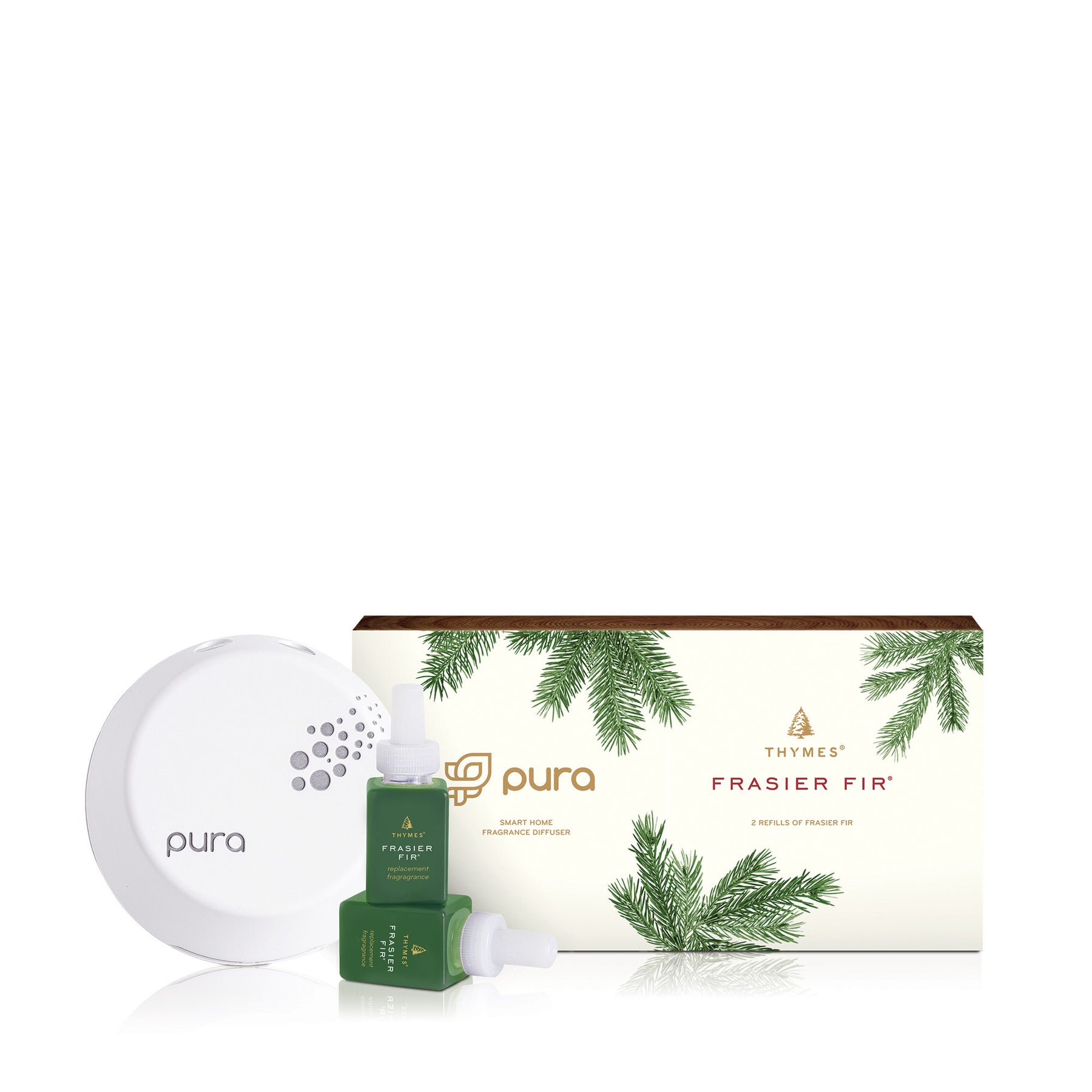 An image of Thymes Frasier Fir Pura Diffuser Kit