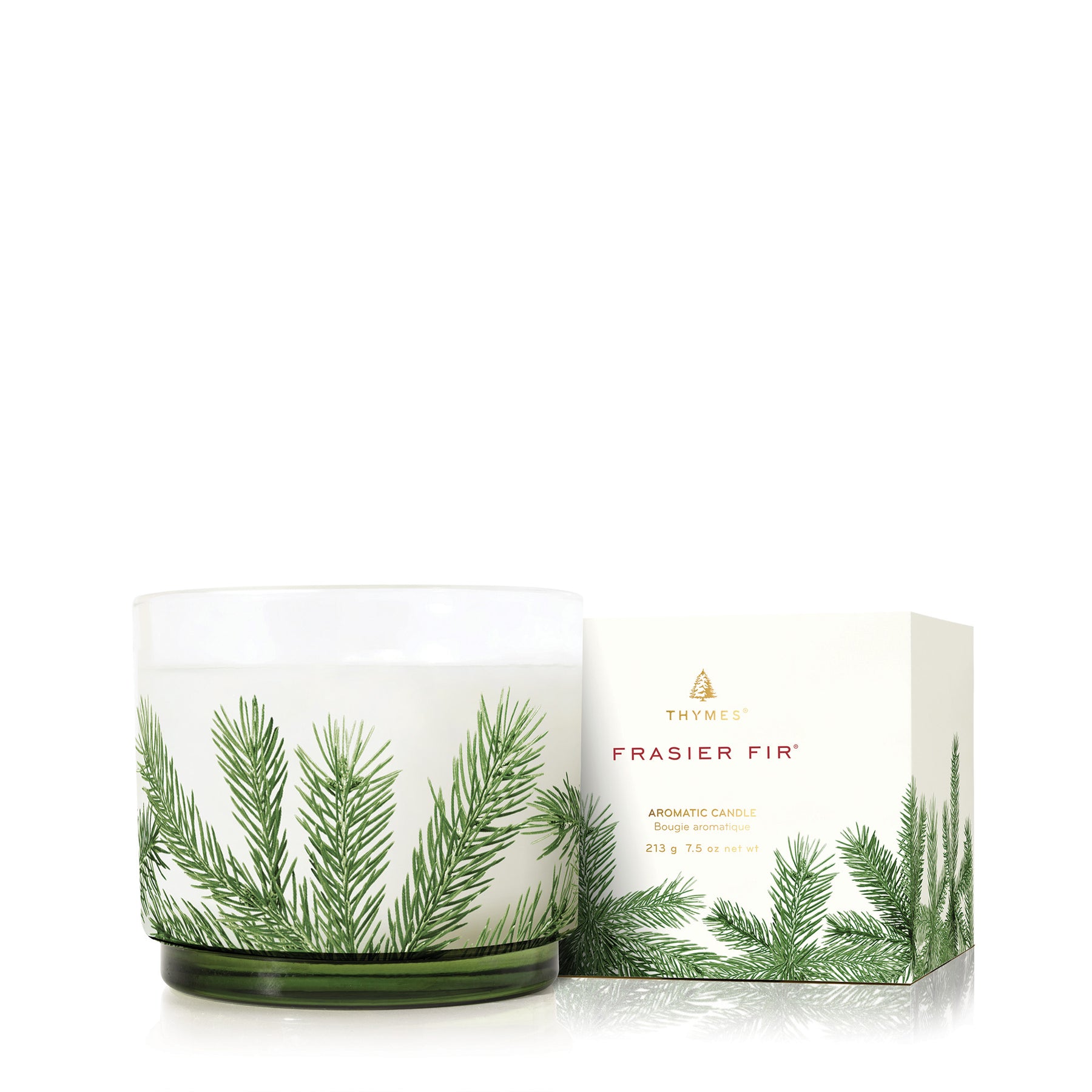 An image of Thymes Frasier Fir Small Pine Needle Luminary 7.5 oz