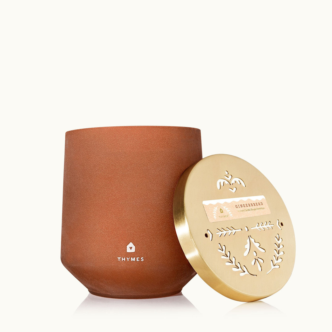 An image of Thymes Gingerbread Large Candle 15 oz