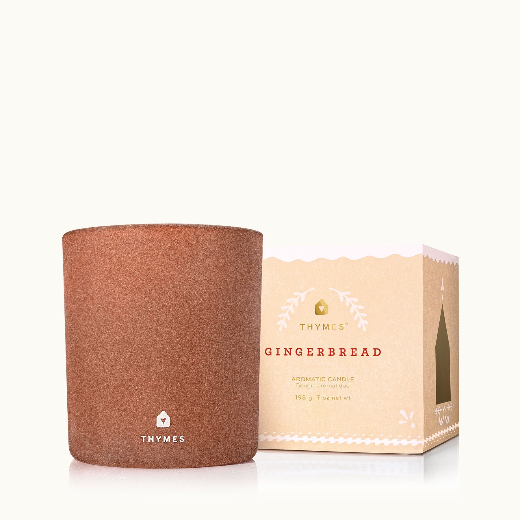 An image of Thymes Gingerbread Medium Candle 7 oz