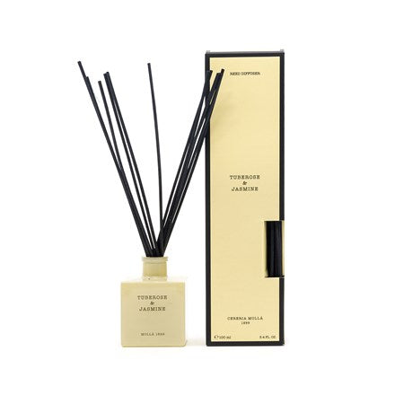 An image of Cereria Molla Tuberose & Jasmine Reed Diffuser 3.4 fl oz