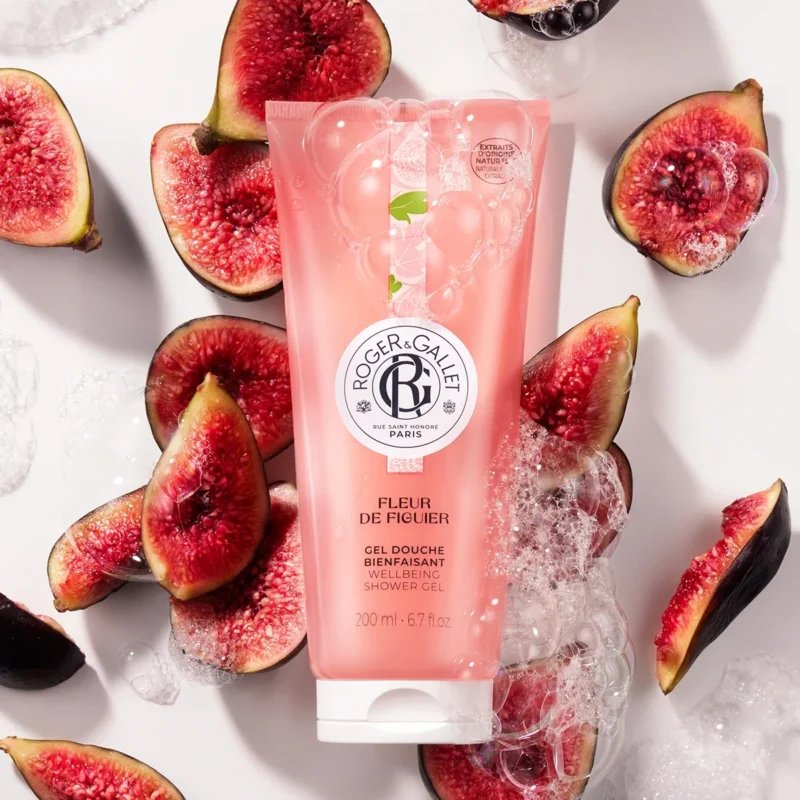 An image of Roger & Gallet Fig Bath & Shower Gel Tube 6.6 oz