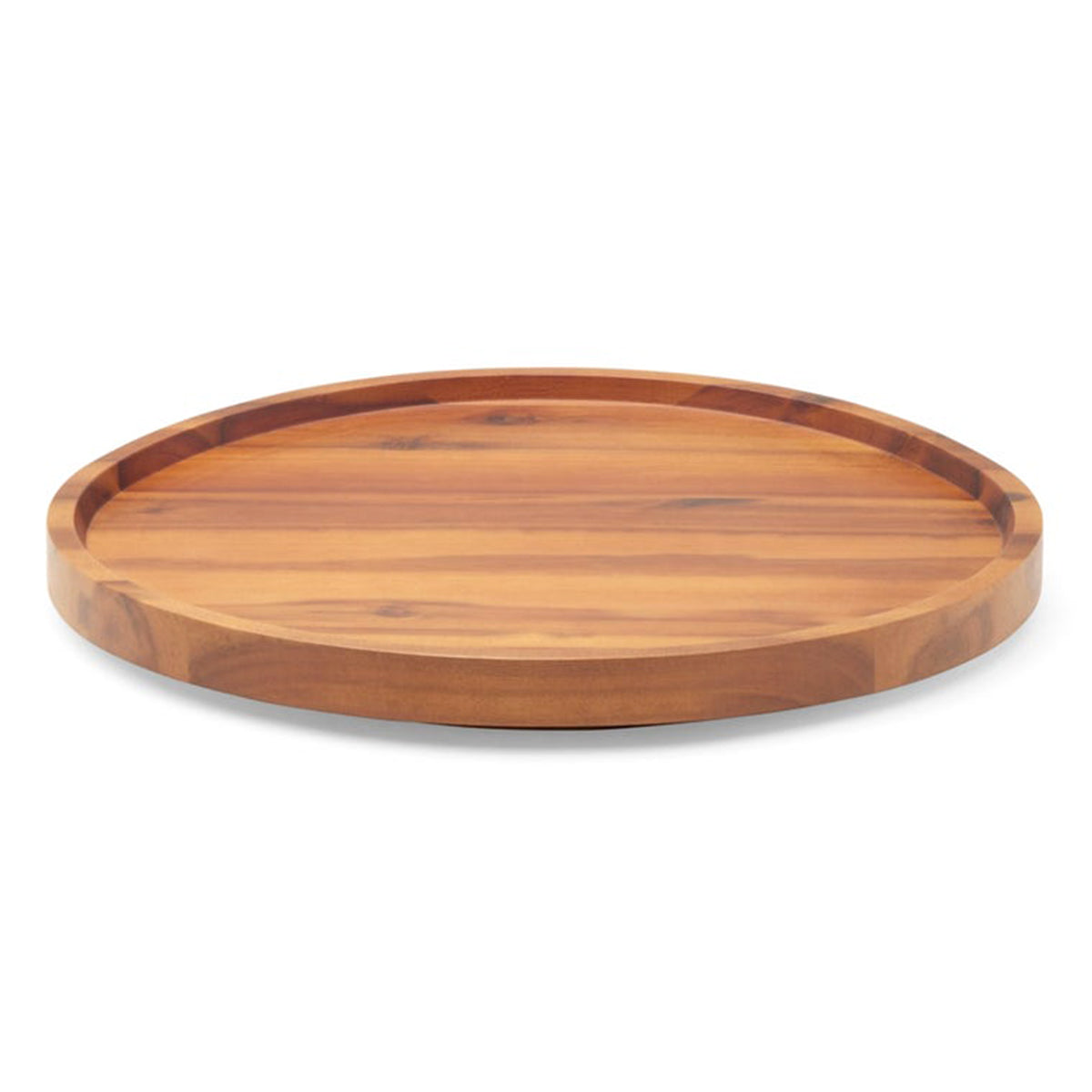 An image of Blue Pheasant David Natural Acacia Wood Lazy Susan- 24"D