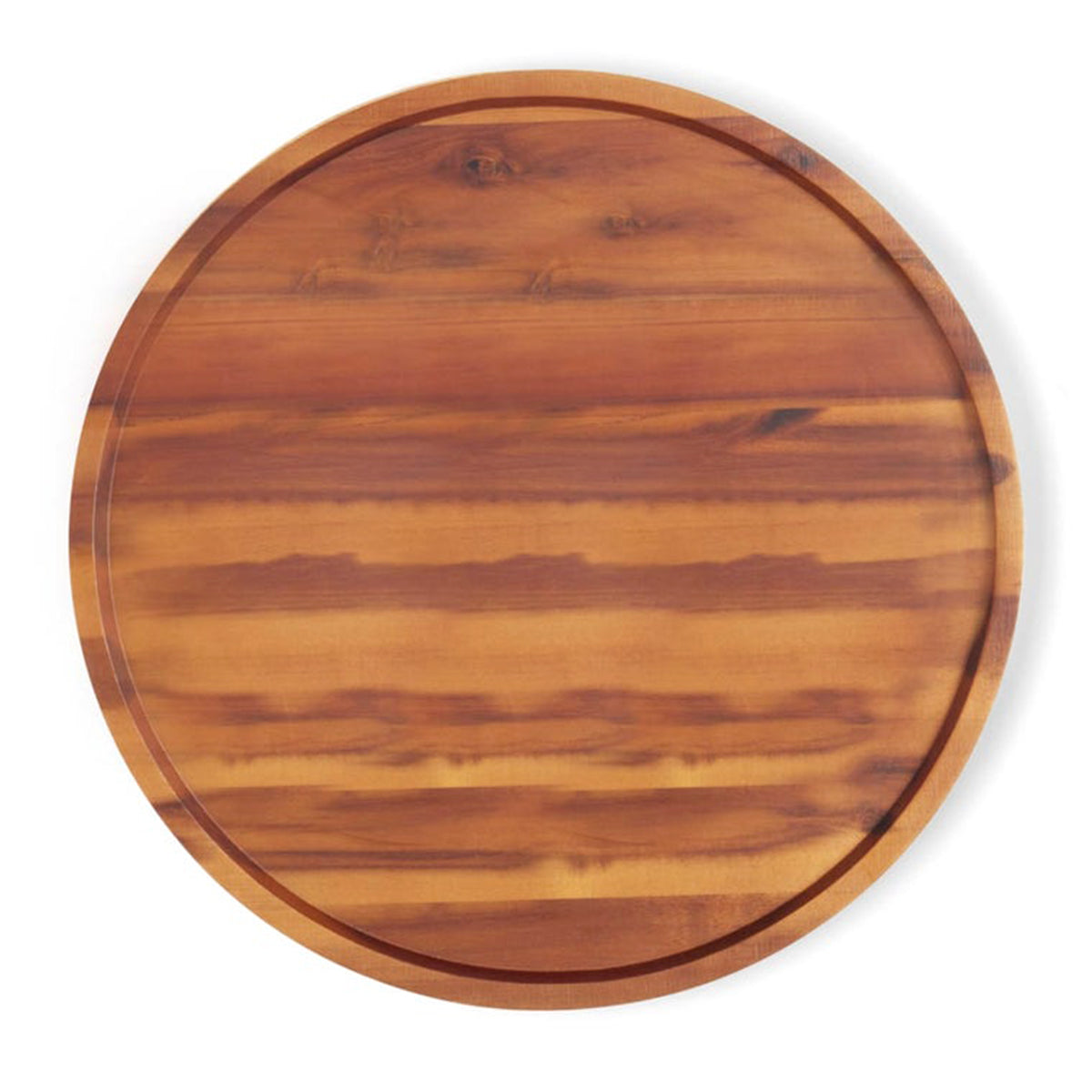 Blue Pheasant David Natural Acacia Wood Lazy Susan- 24"D