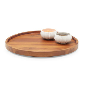 Blue Pheasant David Natural Acacia Wood Lazy Susan- 24"D