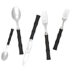 Blue Pheasant Montecito Dark Brown Acrylic Flatware- 5-Piece Set