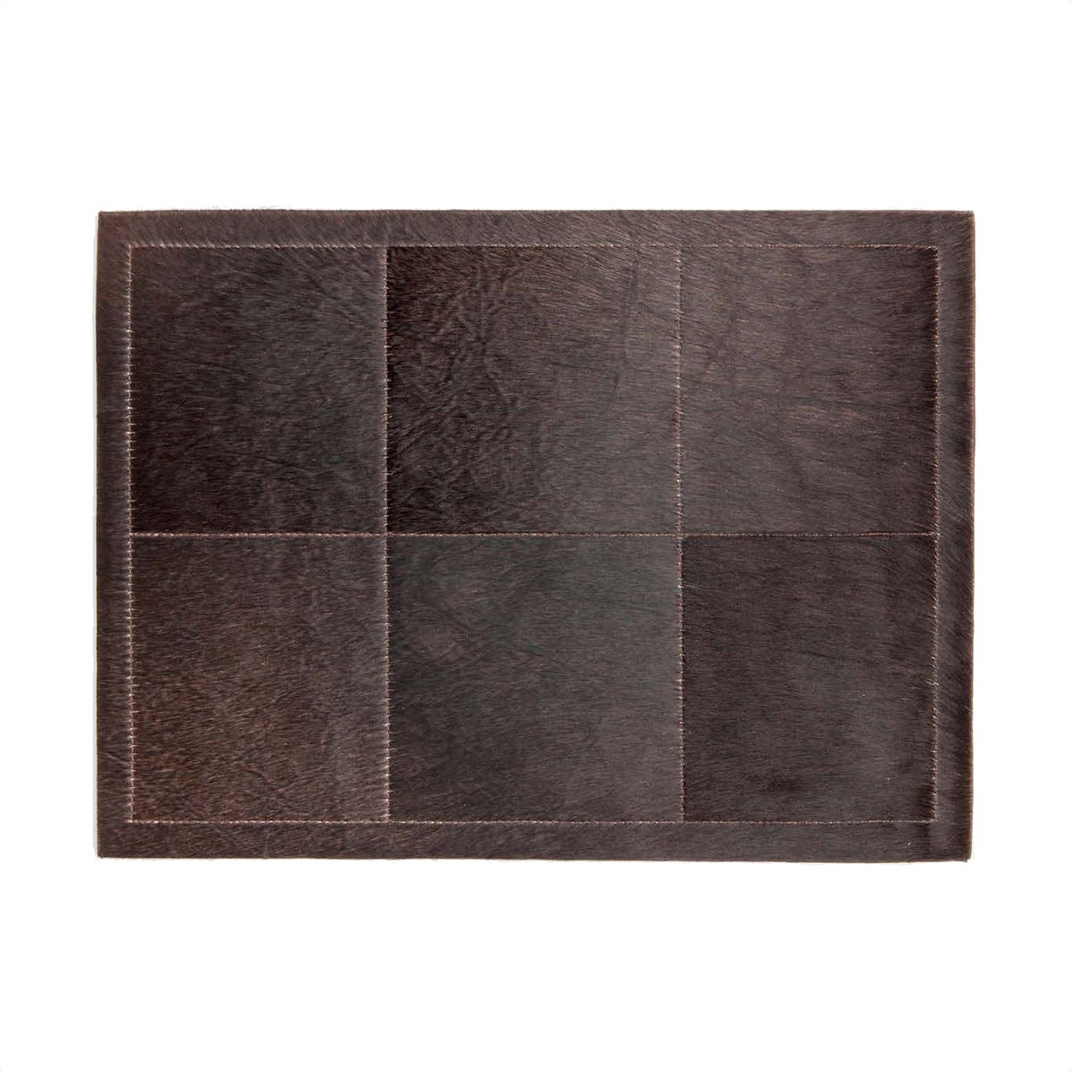 Blue Pheasant Tanner Hair-On-Hide Rectangular Placemats - Set of 2