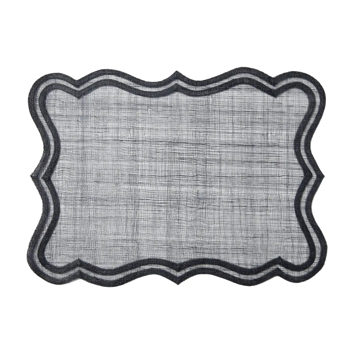 Blue Pheasant Lorisa Rectangular Placemat in Dark Navy