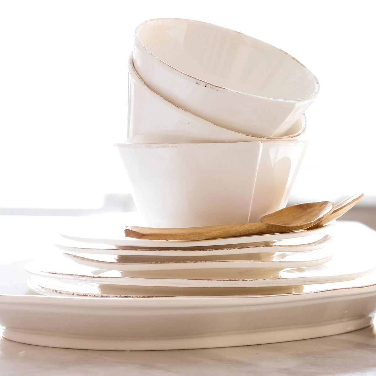 Vietri Lastra Melamine Stacking Cereal Bowl