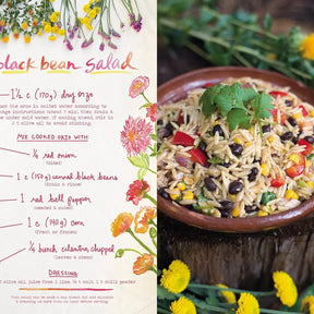 Hachette Abrams The Forest Feast Gatherings: Simple Vegetarian Menus for Hosting Friends & Family Black bean salad recipe