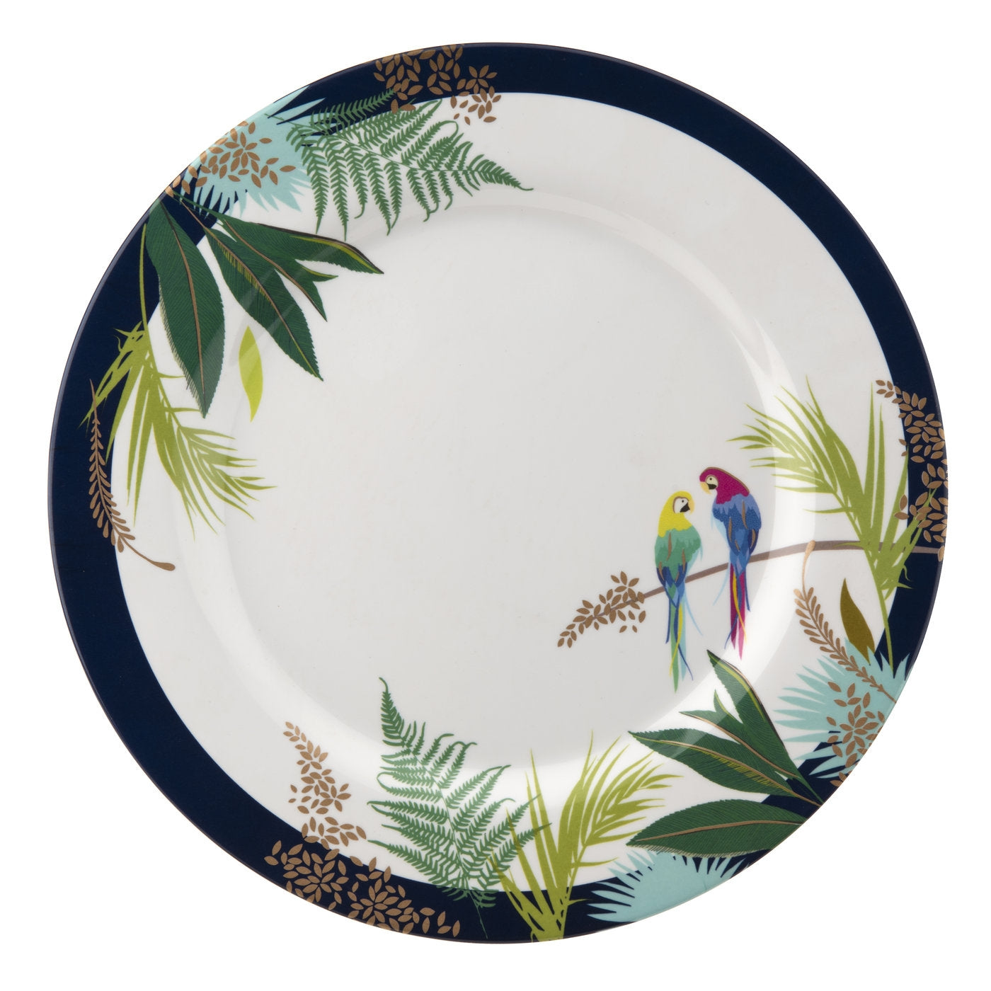 Portmeirion Sarah Miller Parrot  Melamine Dinner Plate - Set of 4