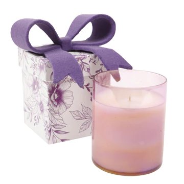 An image of Lux Fragrances Veranda Flower Gift Box candle 14 oz