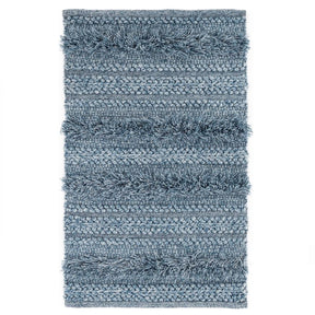 Dash & Albert Zhara Stripe Denim Handwoven Rug - 5' x 8'