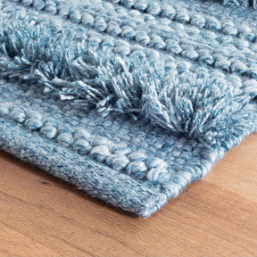 Dash & Albert Zhara Stripe Denim Handwoven Rug - 5' x 8'