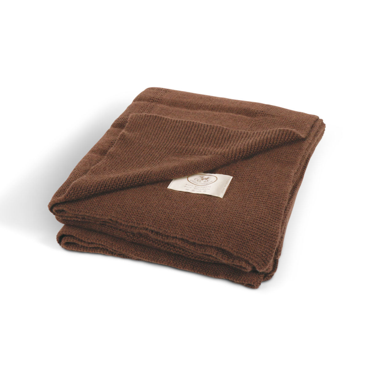 An image of Cobi Cashmere Nuvola Knitted Throw window pane design